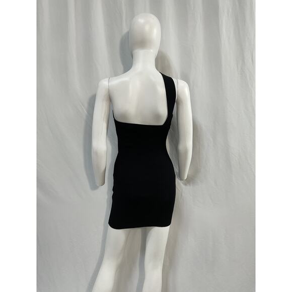 Gauge81 'Soria' Black Rayon Single-Shoulder Dress Size S - Picture 3 of 5